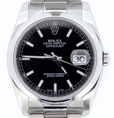 rolex uomo datejust quadrante nero|rolex datejust usato uomo.